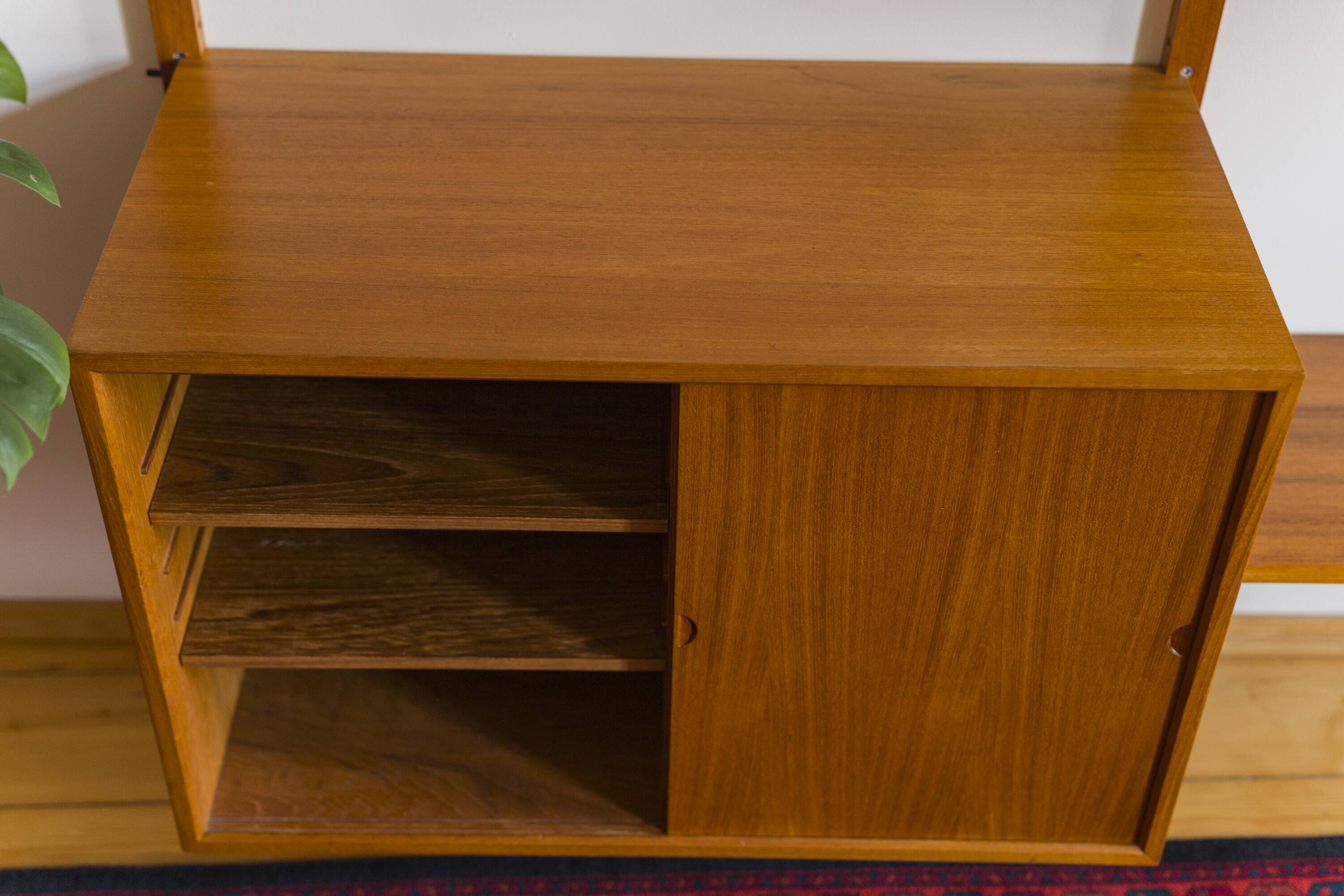 Modular Wall Shelving System by Poul Cadovius for Cado, 1960s