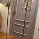 Set of two Maison Jansen style brass floor lamps from 1980.