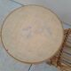 Vintage rattan children's table and armchair