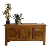 1950s Brutalist Sideboard in Solid Elm