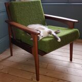 60's scandinavian teak chair