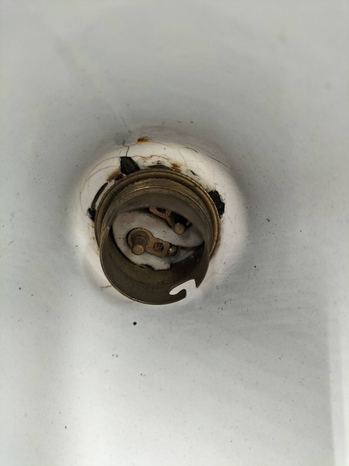 Suspension cone enamelled sheet metal