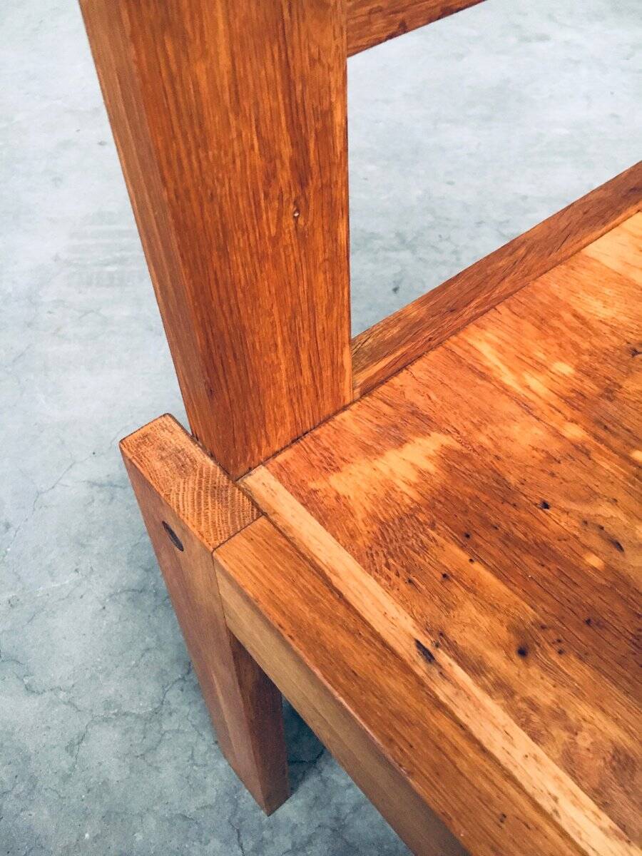 Postmodern Teak Side Chair, France, 1990s