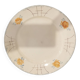 Old Terre de fer earthenware dish, hand painted