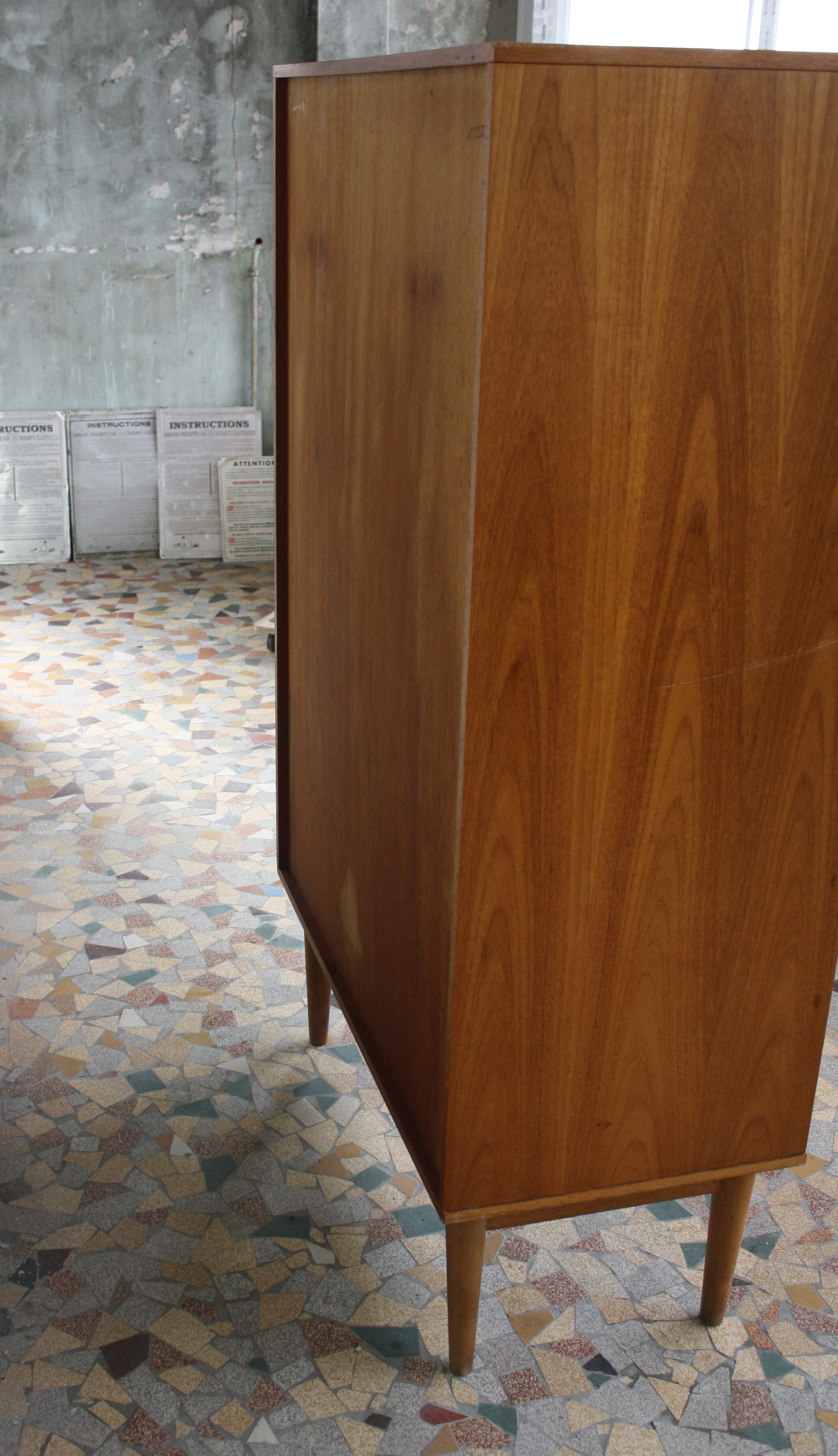 Secretary teck vintage oak