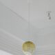 Amber glass suspension vintage ceiling lamp retro design