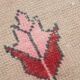 4x8 Star Pattern Burgundy Turkish Vintage Rug, 140x237Cm