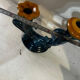 Vintage ceramic organic candlestick