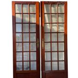 Pair of doors with panes
