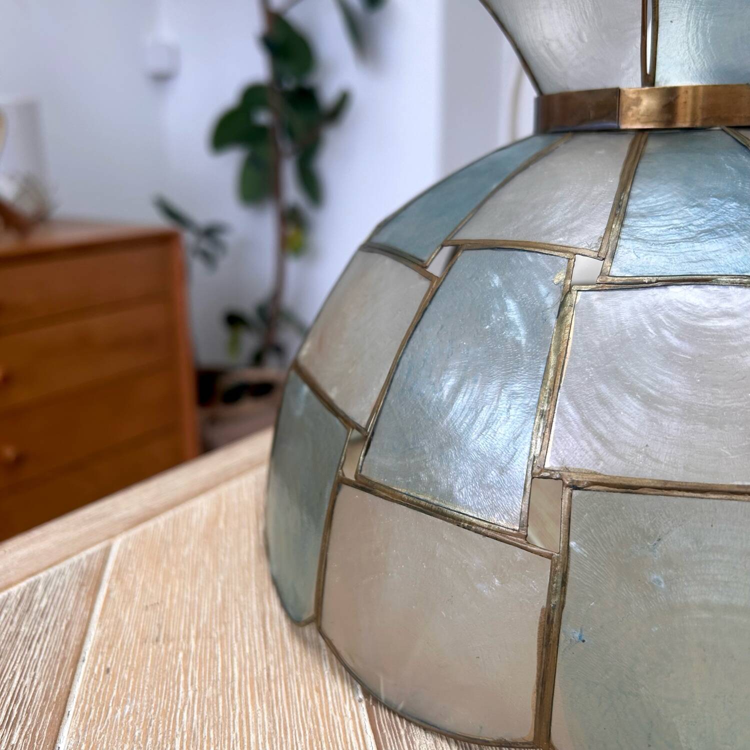 Mother-of-pearl pendant "Illusion"