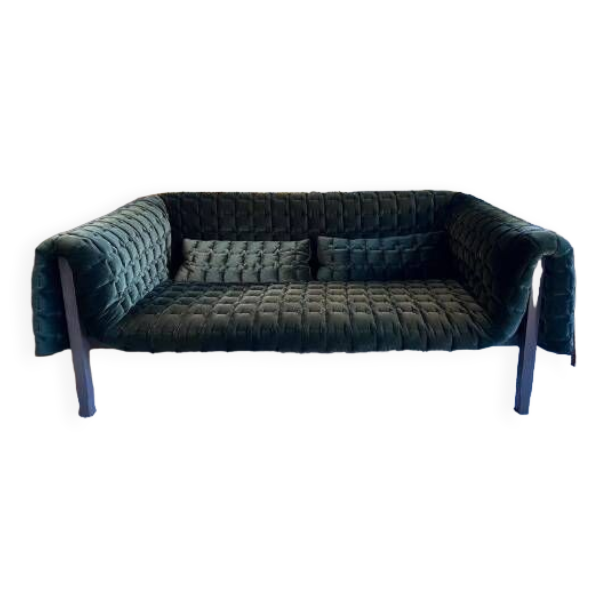 Luxury black sofa, the Ruché, Inga Sempé for Ligne Roset