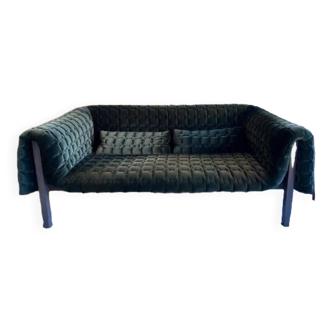 Luxury black sofa, le Ruché, Inga Sempé for Ligne Roset