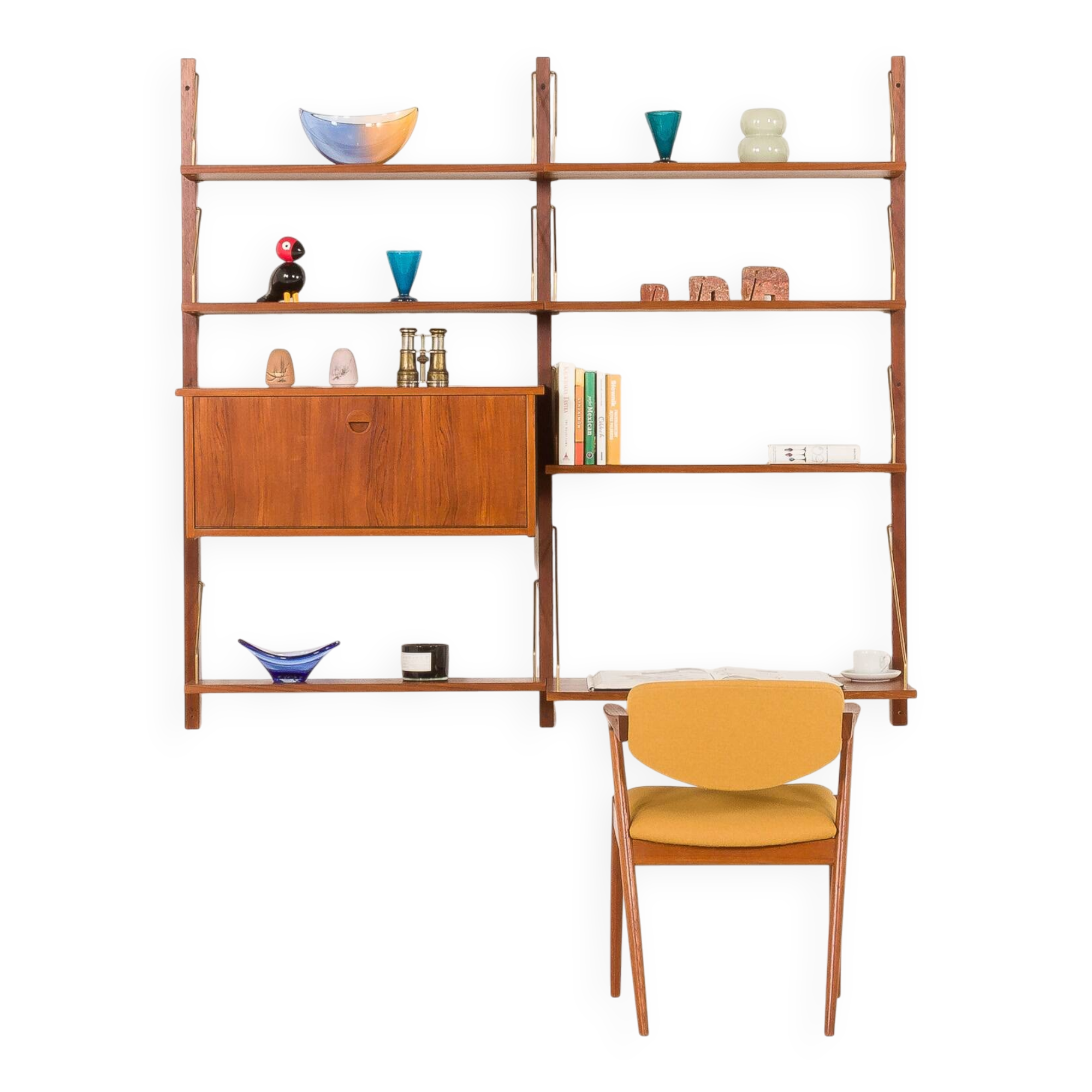 Danish home office wall-unit in the style of Poul Cadovius, 1960s