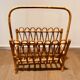 Vintage bamboo magazine rack