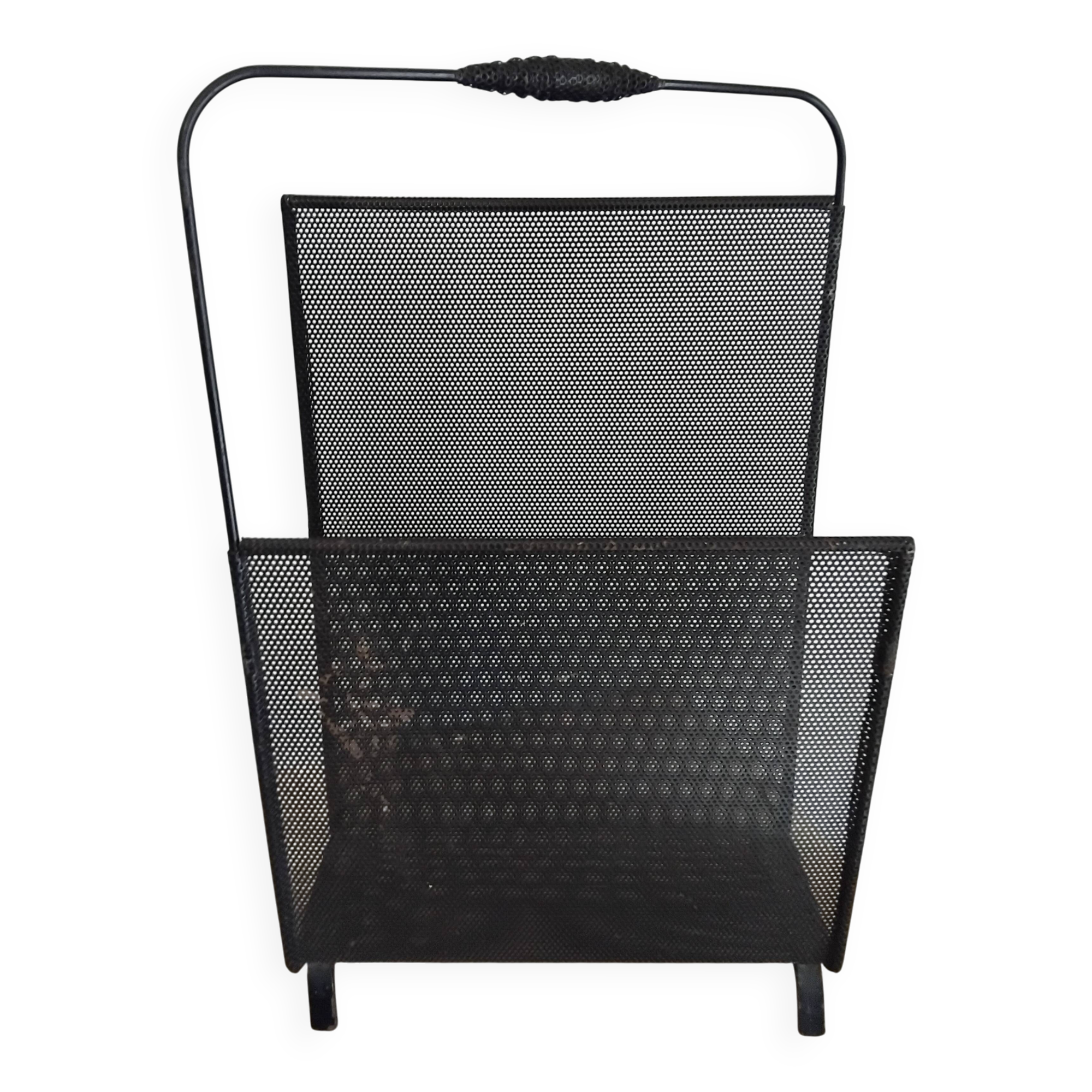Mathieu Mategot vintage magazine rack from the 1950s.