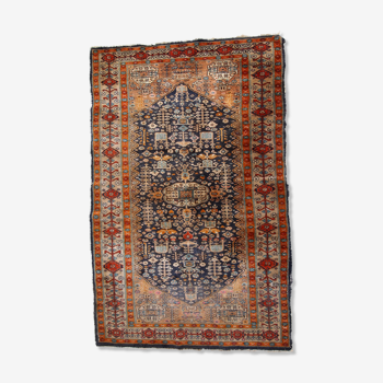 Ancient Afghan Baluch handmade carpet 95cm x 149cm 1920s, 1C730