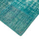 Hand-Knotted Oriental Overdyed 173 cm x 240 cm Turquoise Patchwork Carpet
