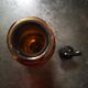 Pharmacy bottle / apothecary in amber glass early 20th total height 26 cm 1000 cl