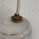 Vintage 1960 red and gold opaline suspension - 16 x 11 cm
