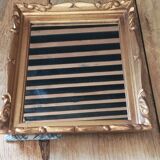 Miroir cadre bois sculpté dorée patiné dp 0823310