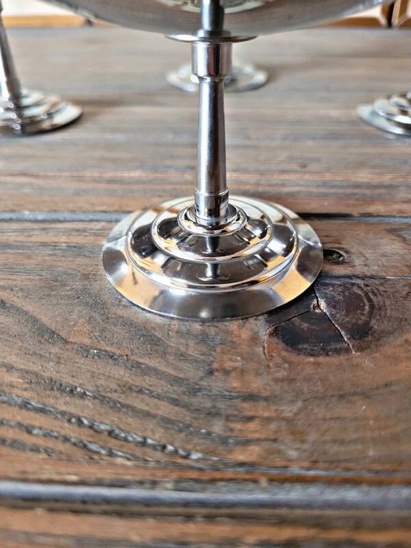 Letang Rémy: 6 large stainless steel bowls for ice cream / dessert / aperitif.