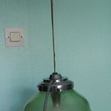 Art deco pendant lamp from the 1920s/1940s with opaline