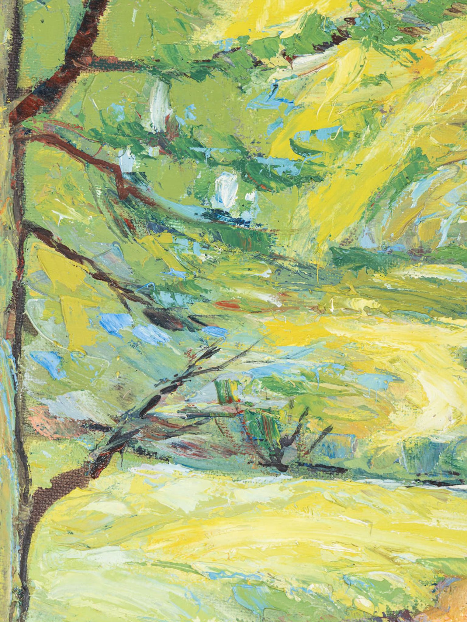 Woodland Walk, Oil on Plate, 124 x 95 cm