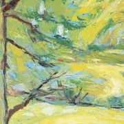 Woodland Walk, Oil on Plate, 124 x 95 cm