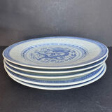 5 assiettes plates asiatique