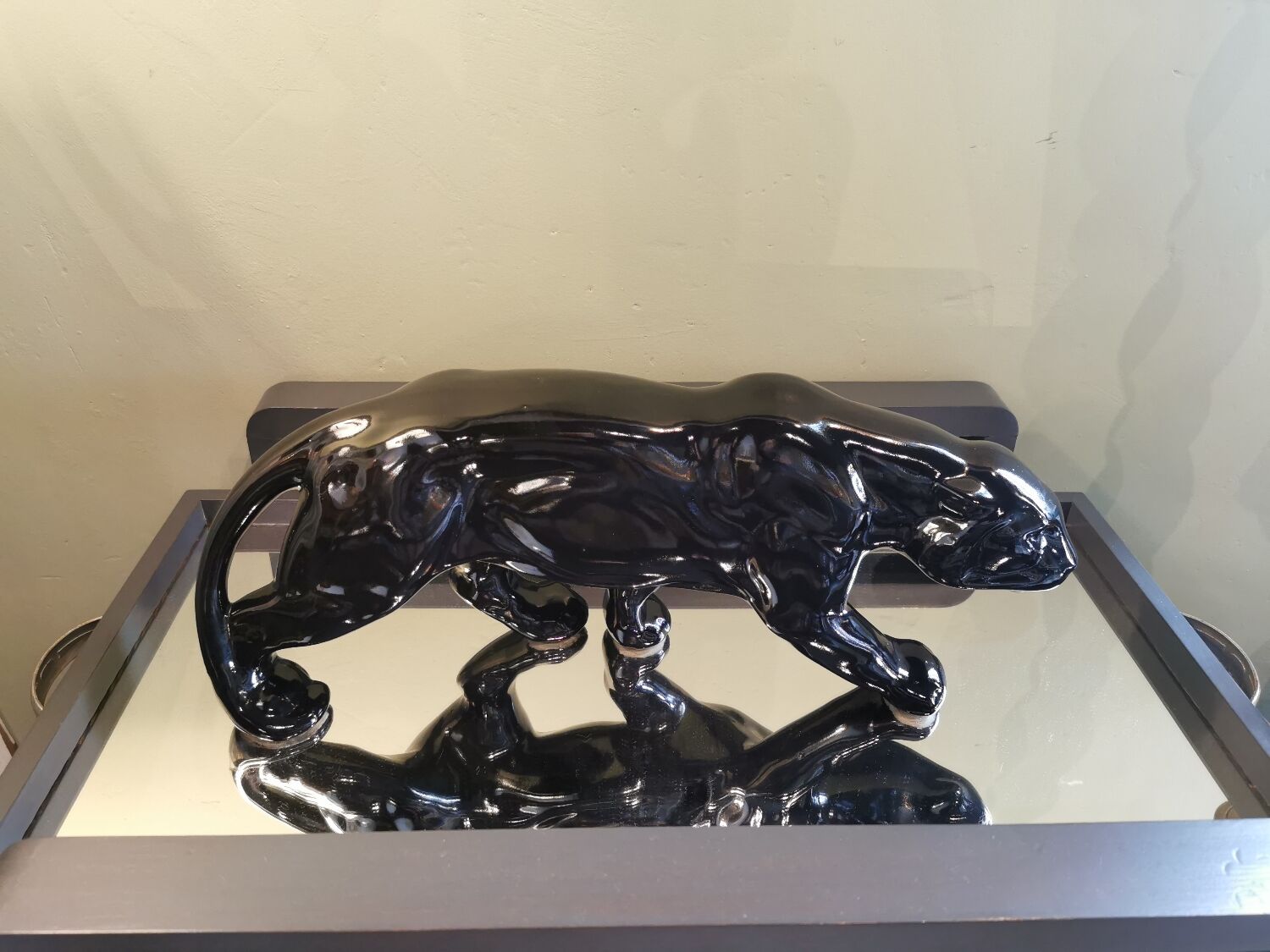 Art deco ceramic panther