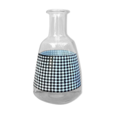 Vintage checkered black and white carafe