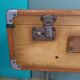 Old leather suitcase