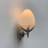 Vintage wall lamp in postmodern Italian glass by Lucente.