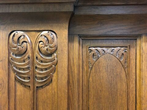 Art Nouveau woodwork bar