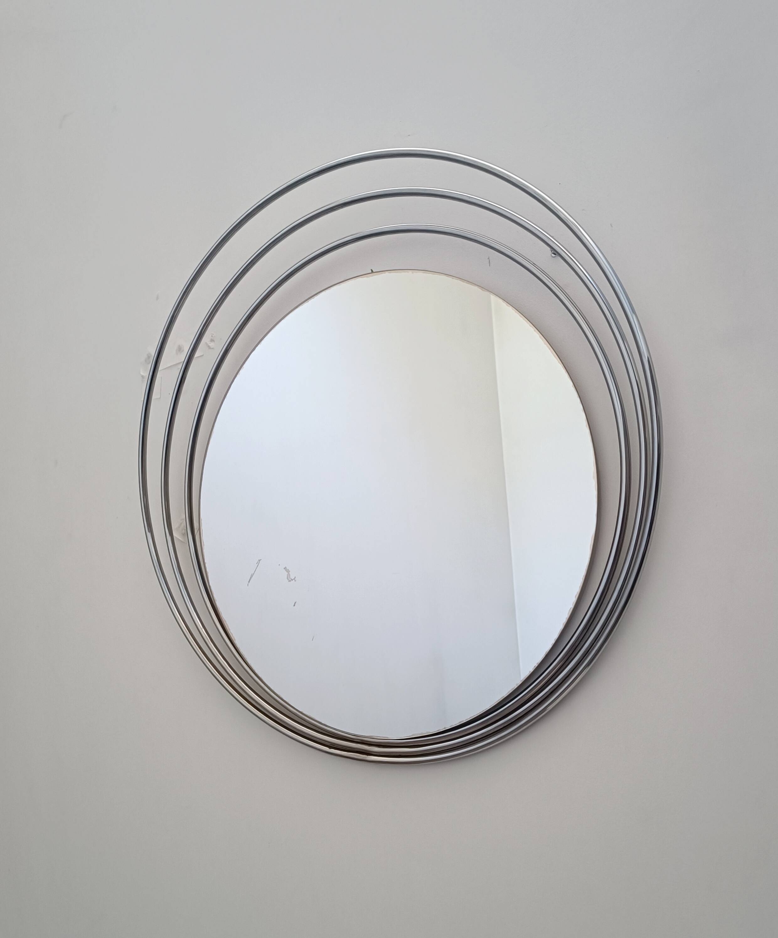 Design mirror space age Italy 1970s