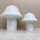 Pair of Peil & Putzer Mushroom Zebra table lamps, 1970s