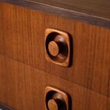 Vintage 1960s nightstand with two drawers