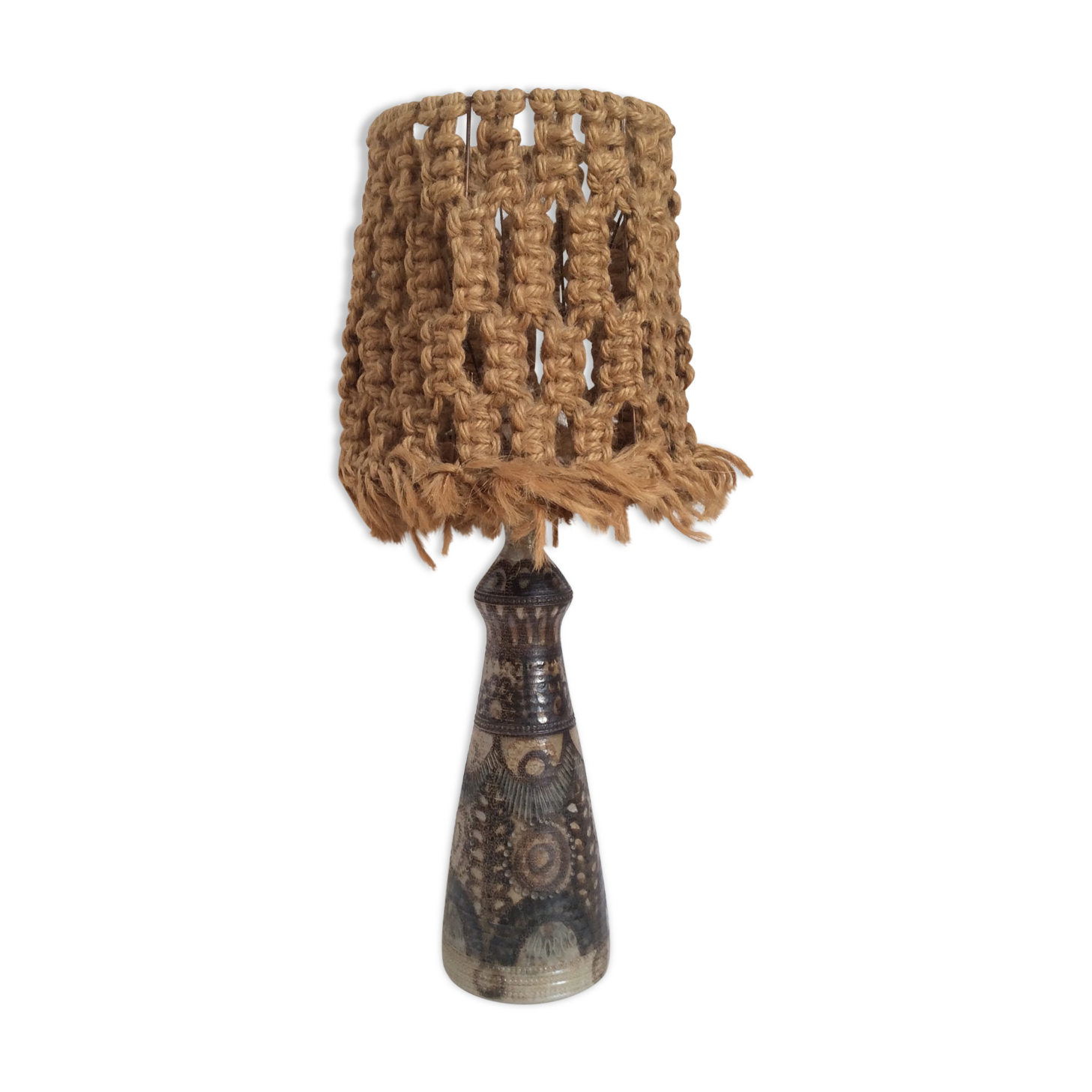 Stoneware signed Jean Claude Courjault lamp