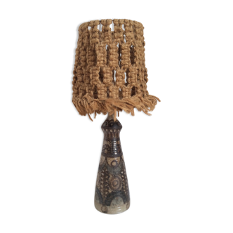 Stoneware signed Jean Claude Courjault lamp