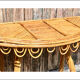 Bamboo and rattan console