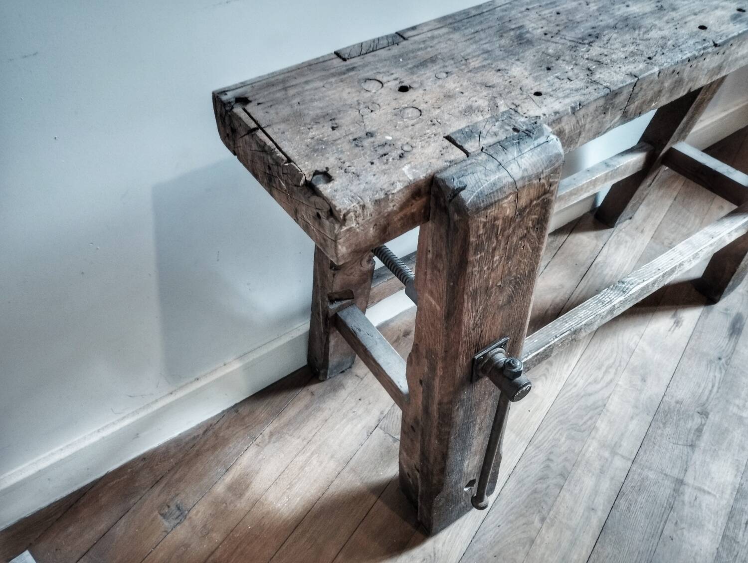 Small wooden workbench