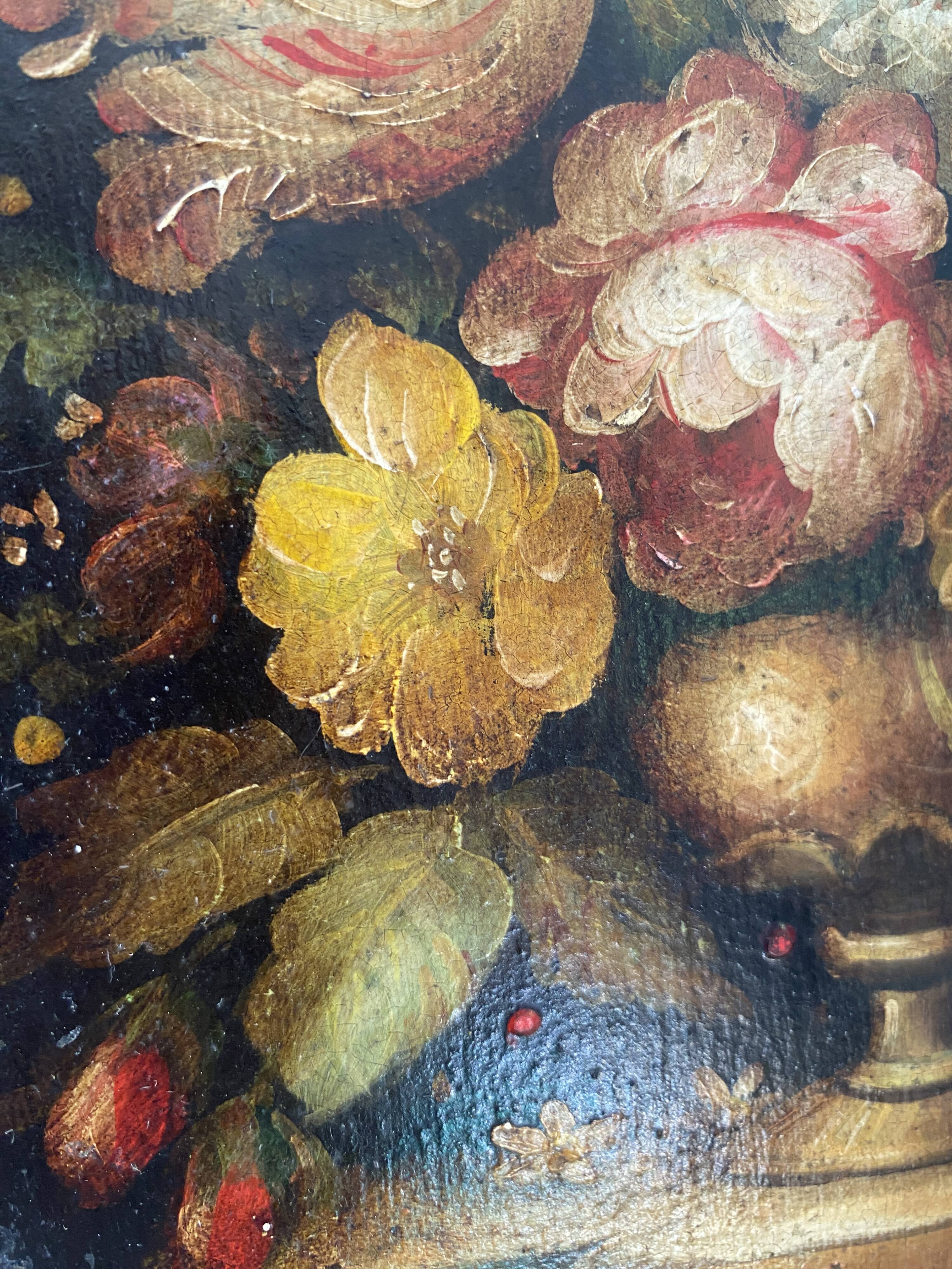 Still life oil on wood panel