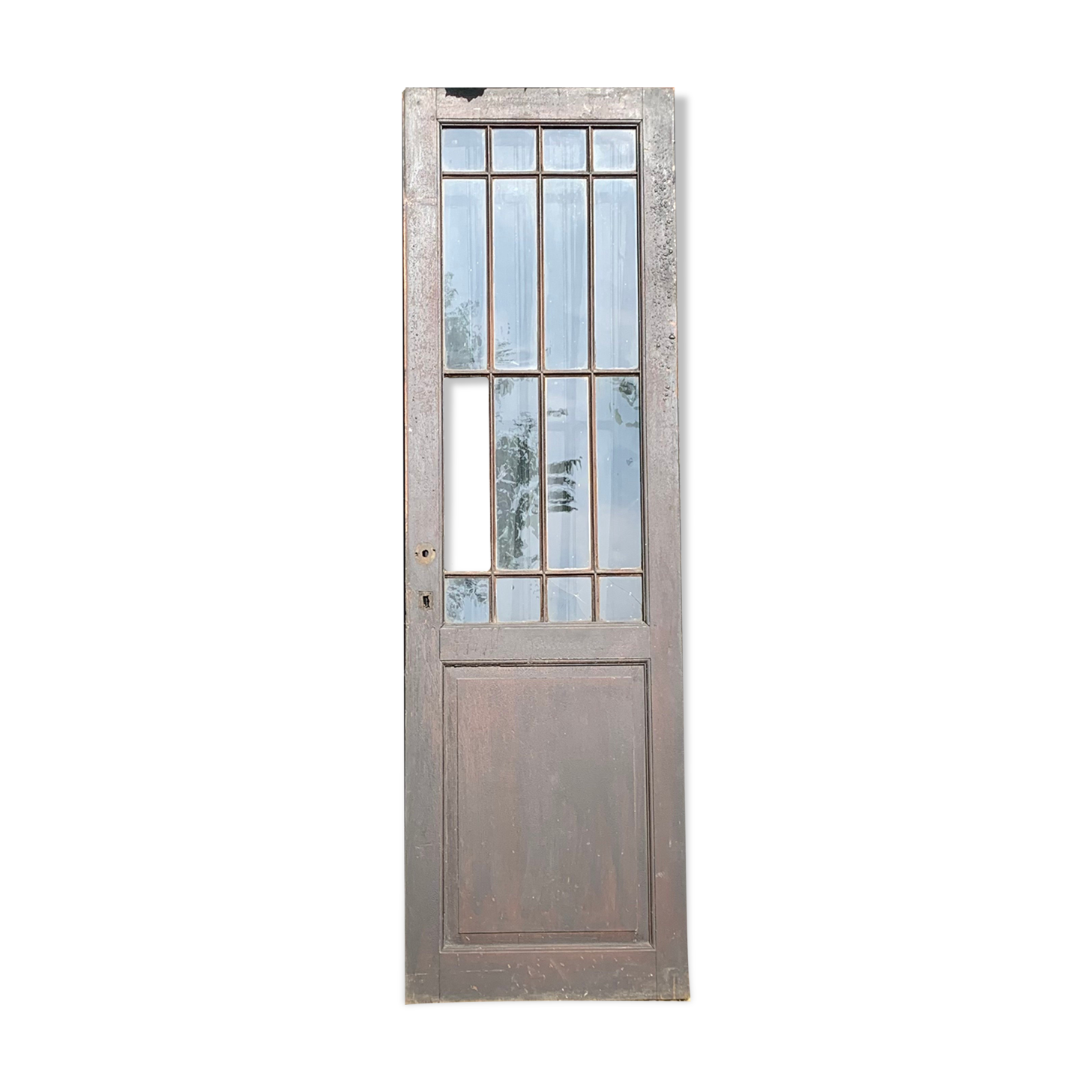 Wood and steel workshop door
