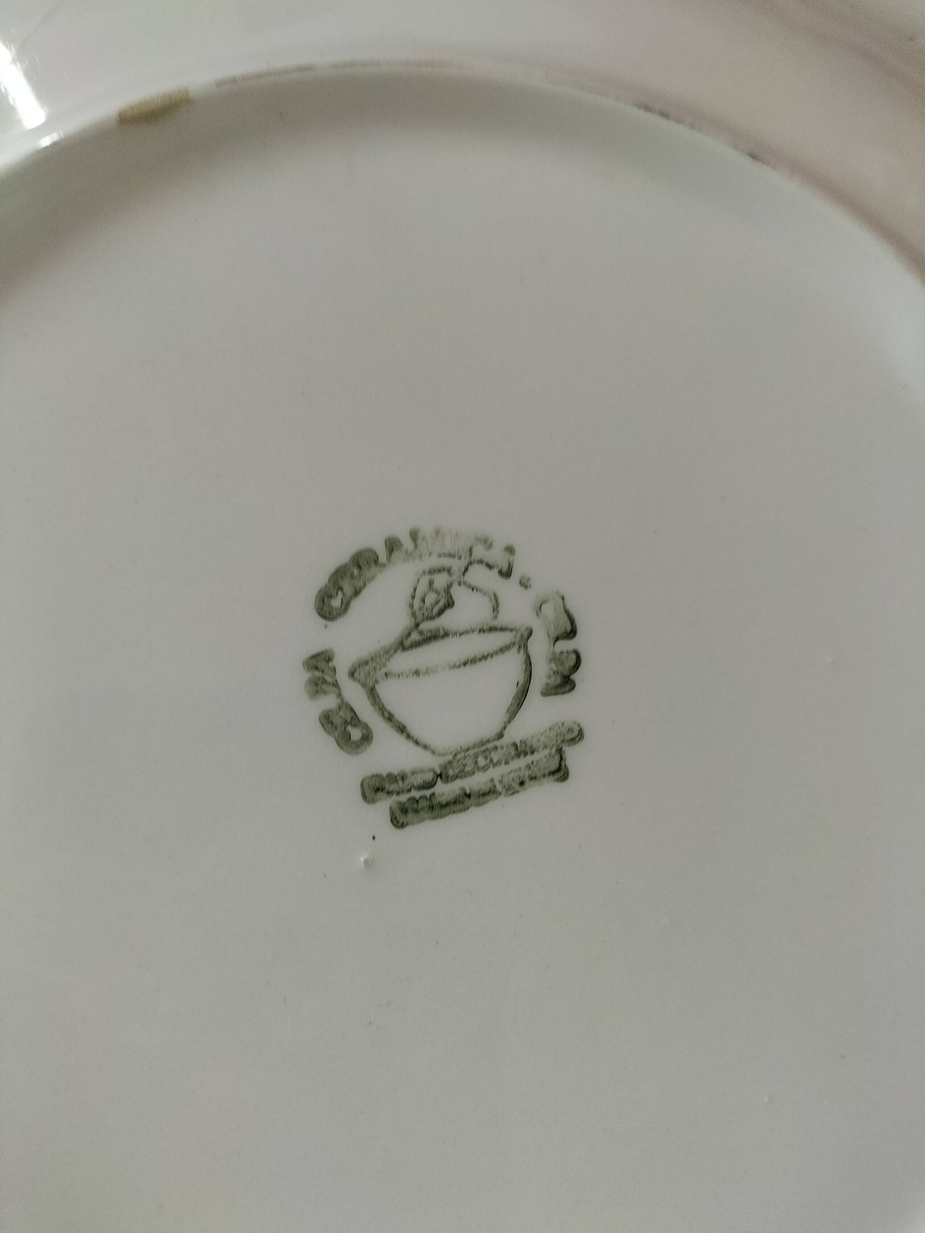 6 Italian plates CAPA San Polo hand-painted from the 1970s.