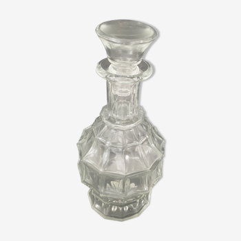 Vintage white glass carafe