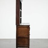 Large English antique oak kitchen cabinet / dresser from the 18th century