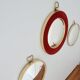 Lot de 3 miroirs bombés / convexe / oeil de sorcière artilux vintage 1960s