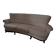 Vintage white curved tufted 3-seater sofa