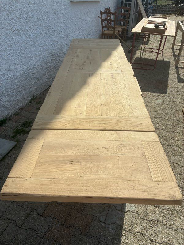 Solid oak farmhouse table