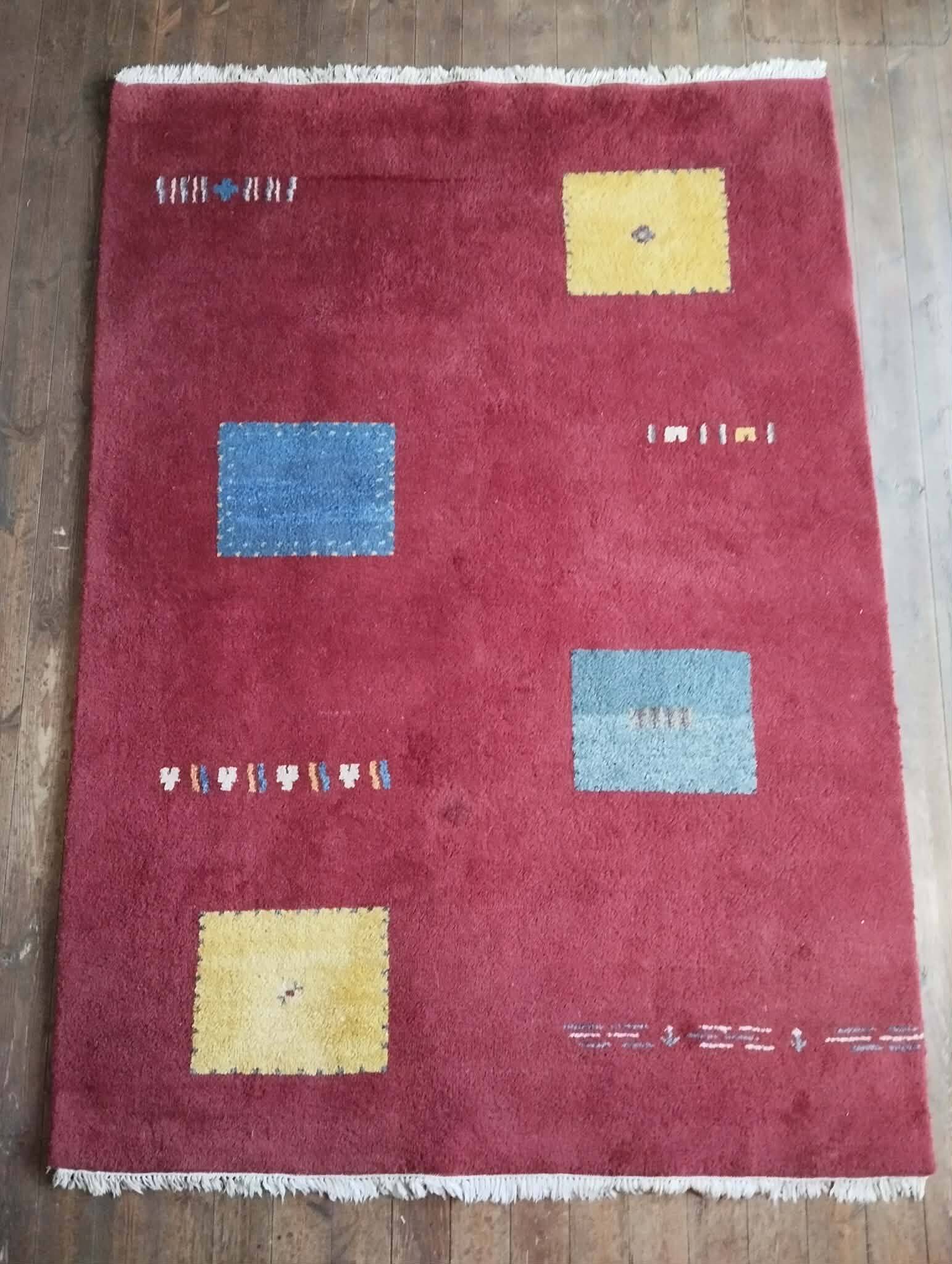 Handmade Indo Gabbeh rug 243x172cm